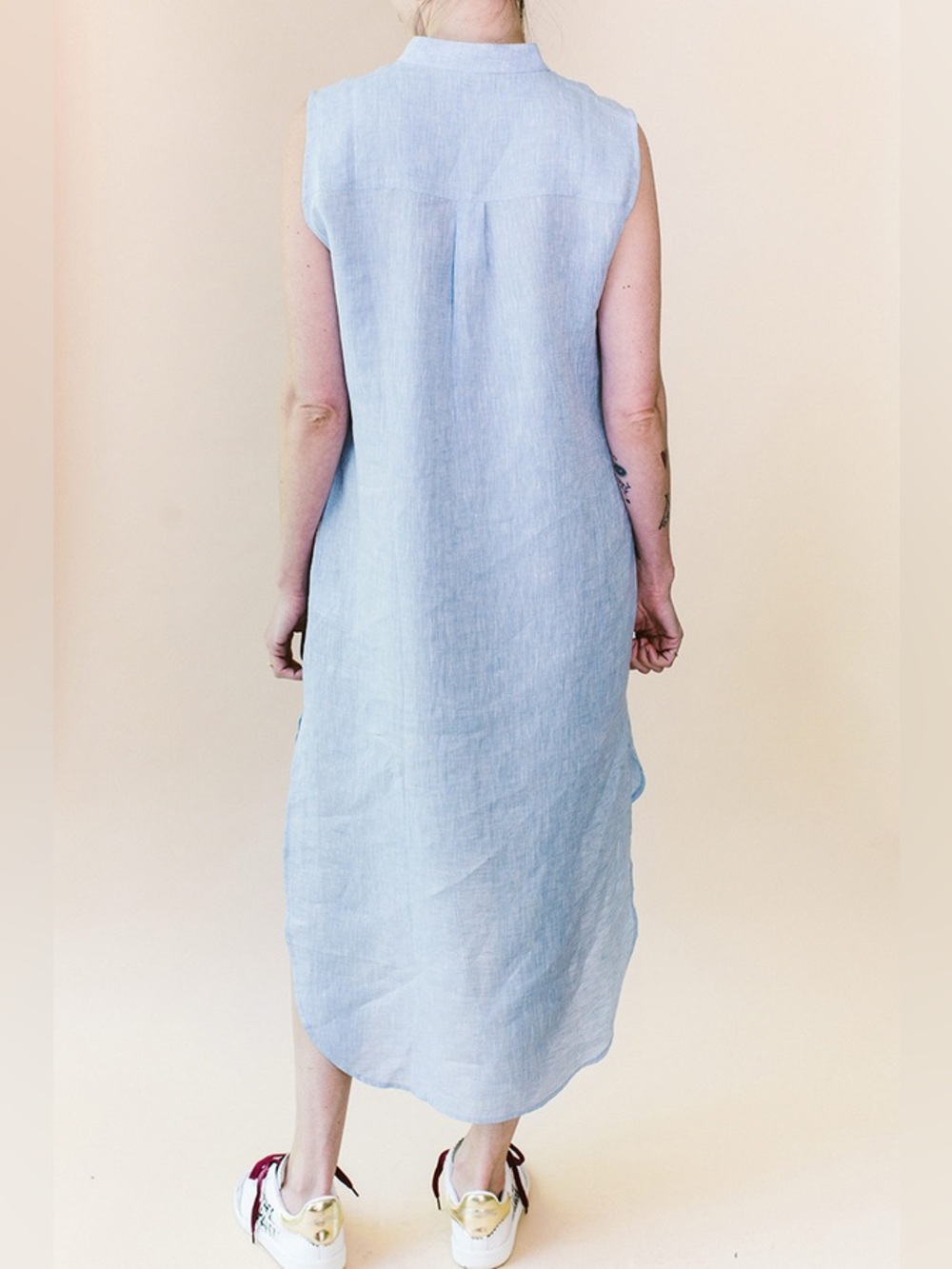 Harshman Durrant Linen Popover Shirt Dress - Picture 13 of 14